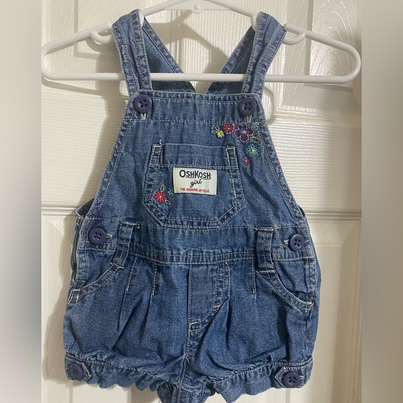 Oshkosh B’Gosh Denim Shortalls - Picture 1 of 8